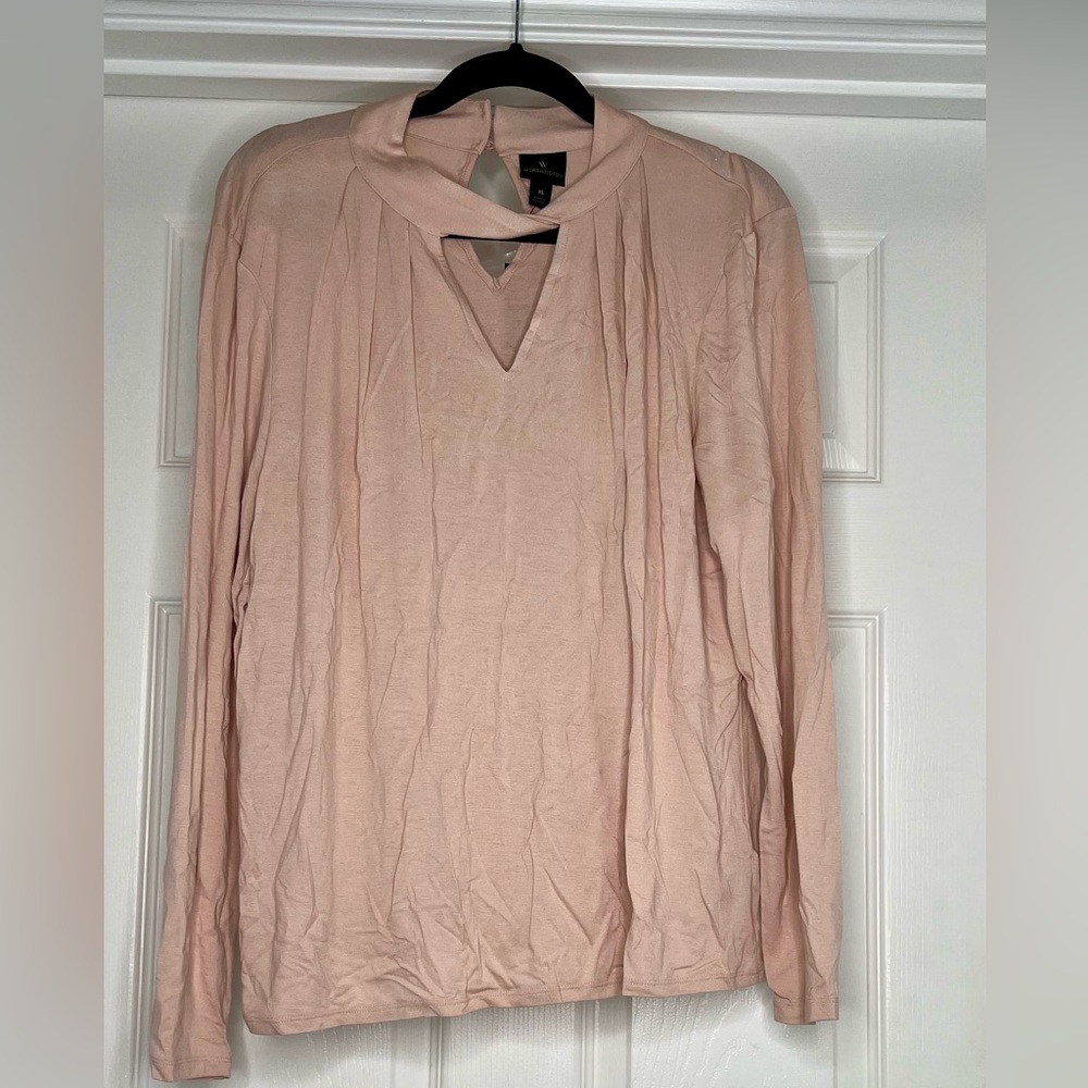 Casual Rose Smoke Blouse
